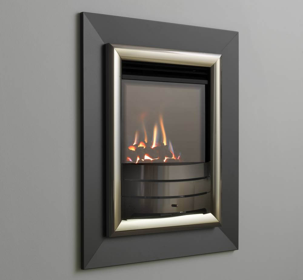 Bronze Profile Frame with Coal