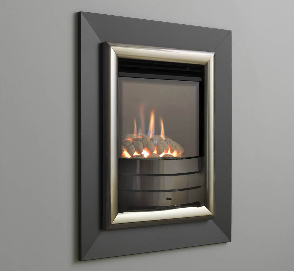 Bronze Profile Frame with Pebbles