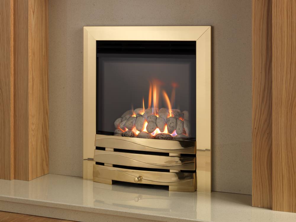Brass Frame with Pebbles