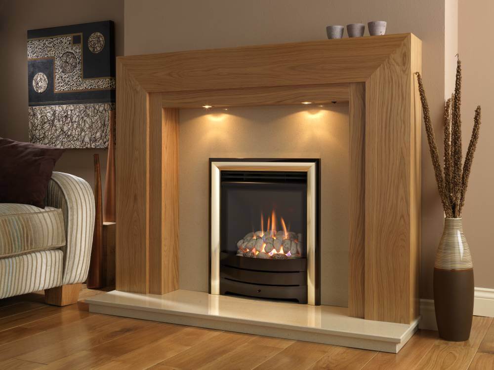 Black/Satin Profile Frame with Pebbles