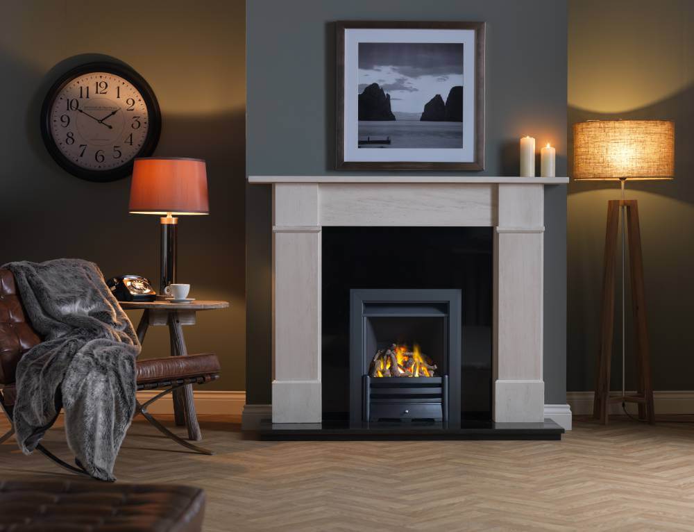Black Frame with Logs