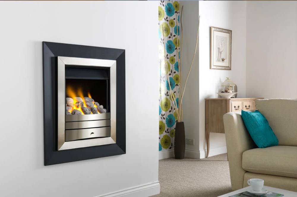 Brushed Frame with Deluxe Pebbles