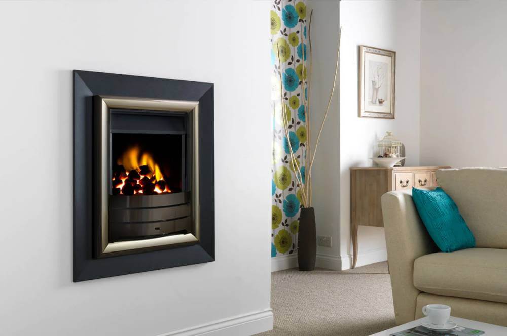 Bronze Profile Frame with Coal