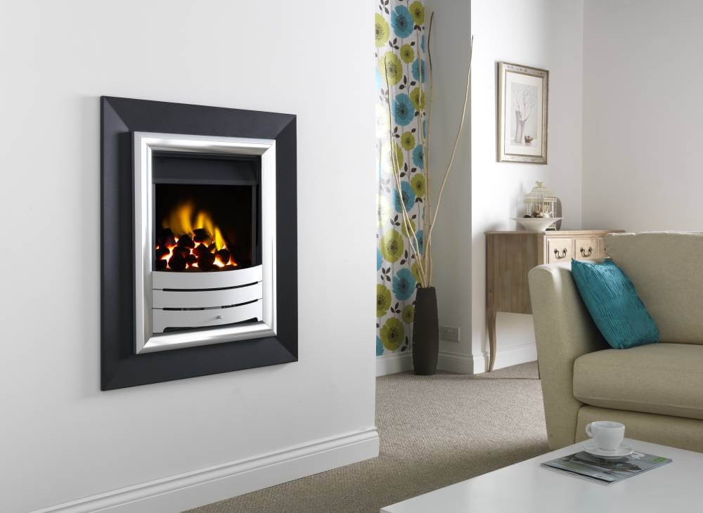 Satin Profile Frame with Coal
