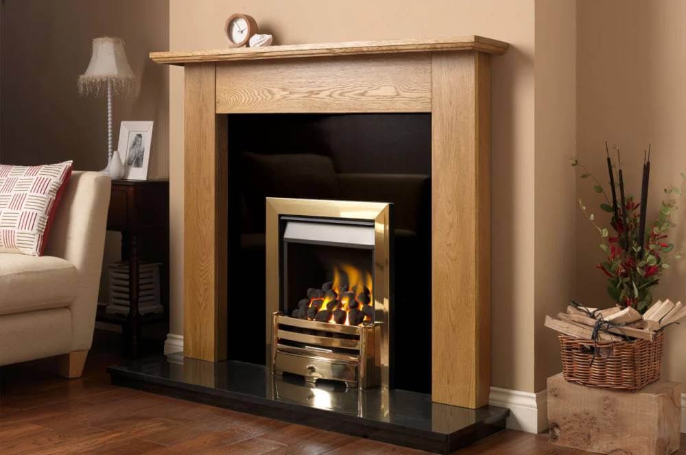 Brass Frame with Coal